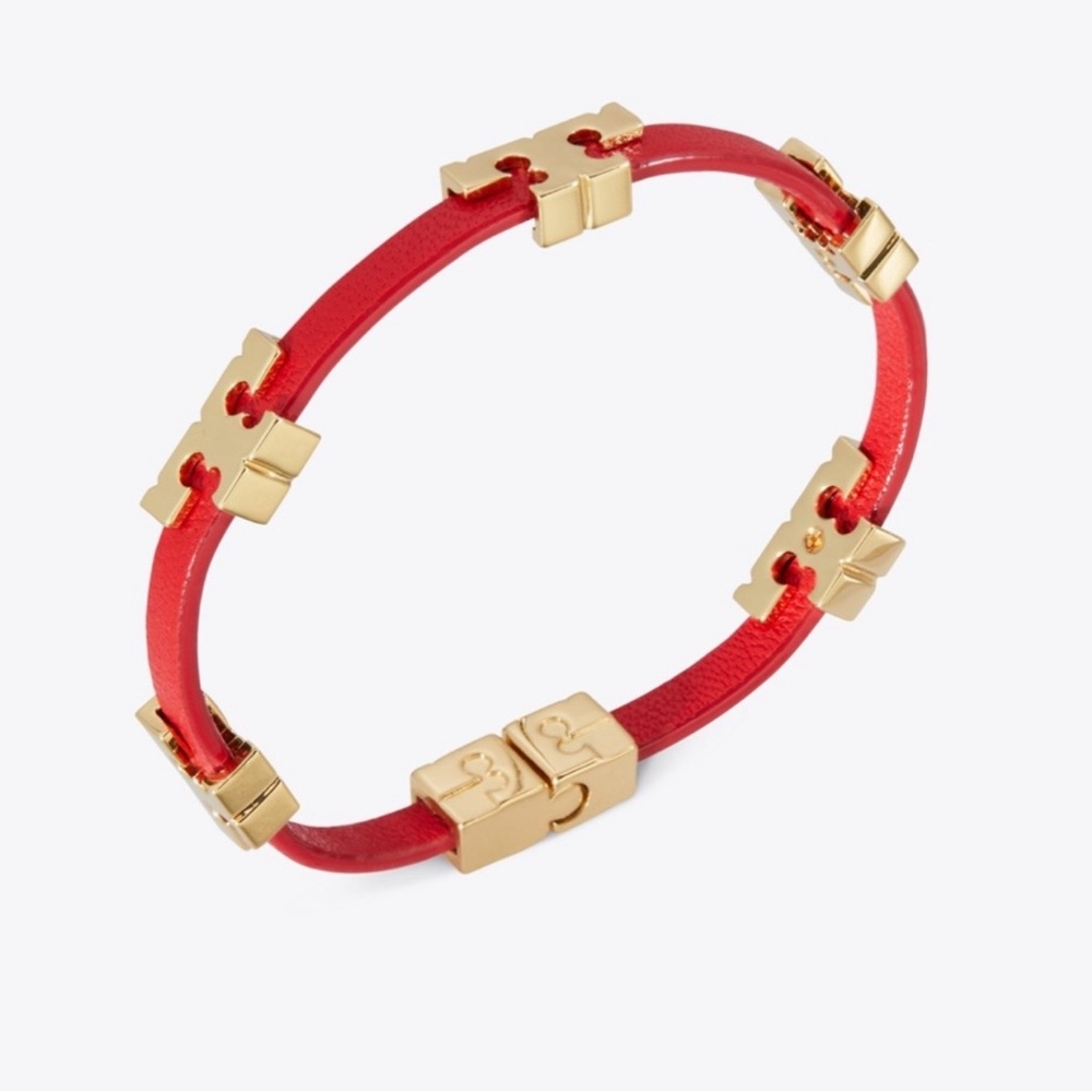 TORY BURCH SERIF-T SINGLE WRAP BRACELET -NWOT